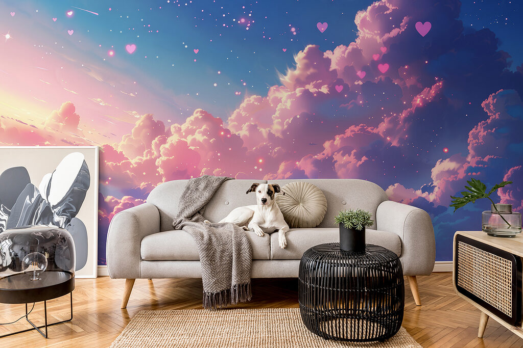 Nubes rosas entre estrellas — interior 3