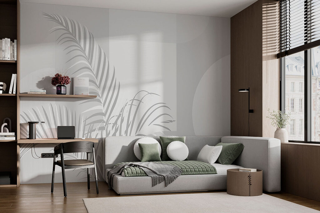 Hojas de palma geométricas — interior 2