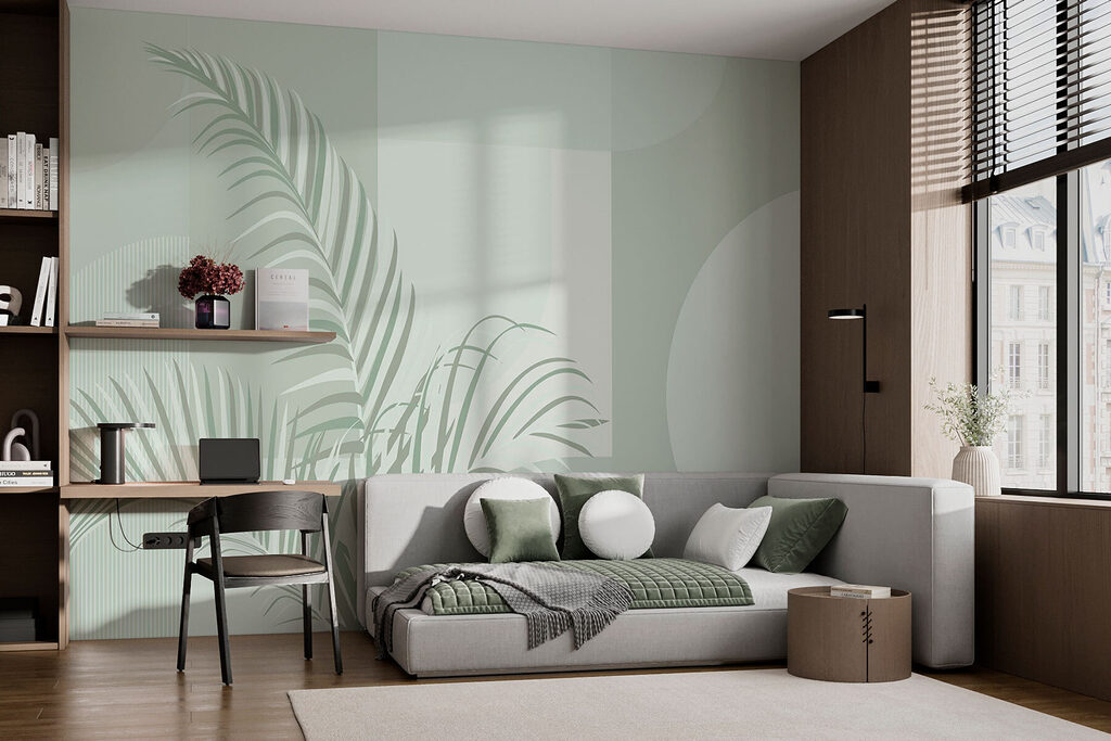 Hojas de palma geométricas — interior 2