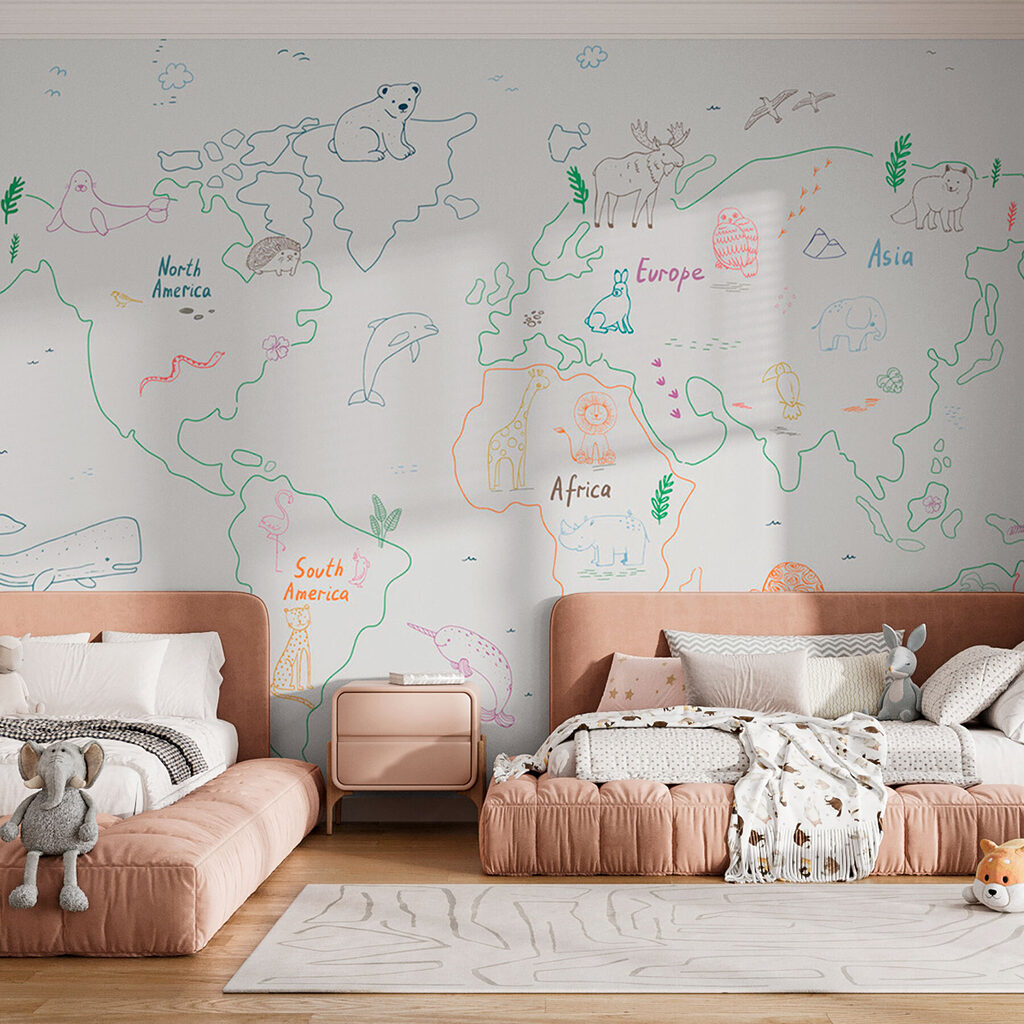 Mapa del mundo juguetón — interior 2