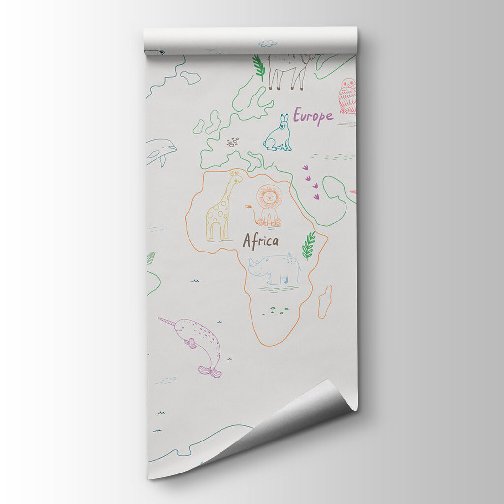Mapa del mundo juguetón — vista del producto
