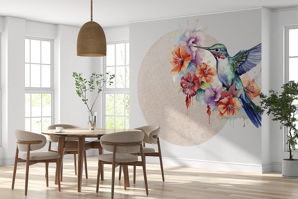 Colibrí ante un círculo — interior 2