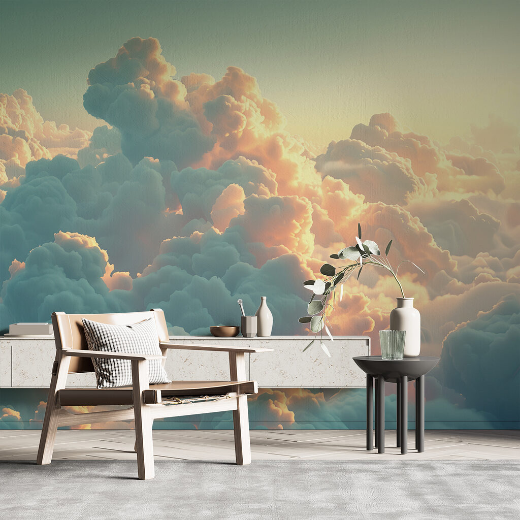 Nubes turquesa al atardecer — interior 3