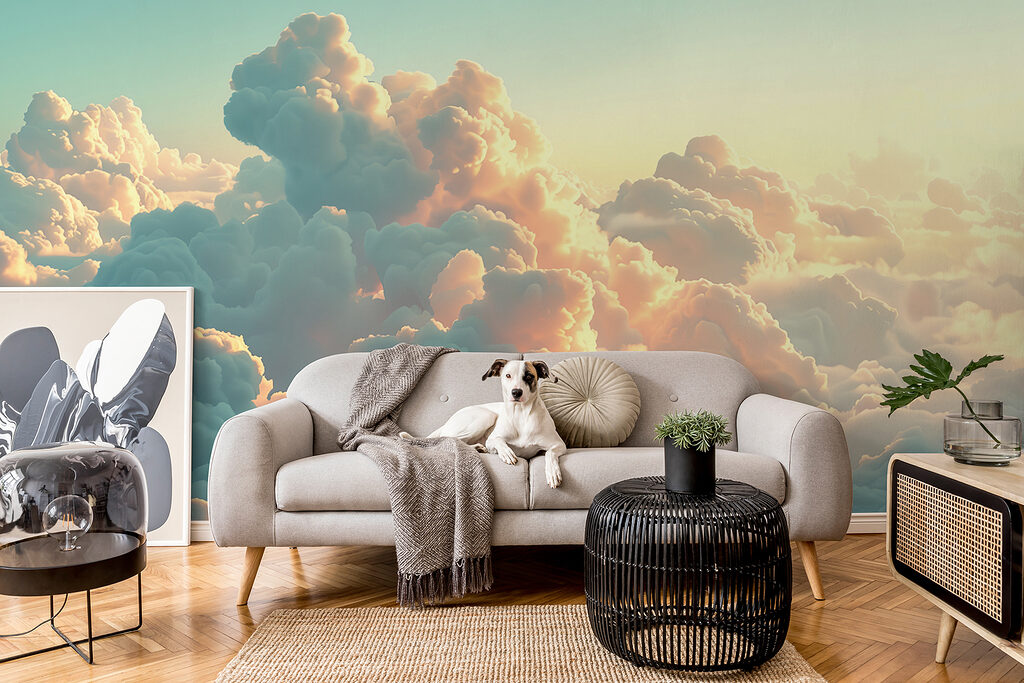 Nubes turquesa al atardecer — interior 4