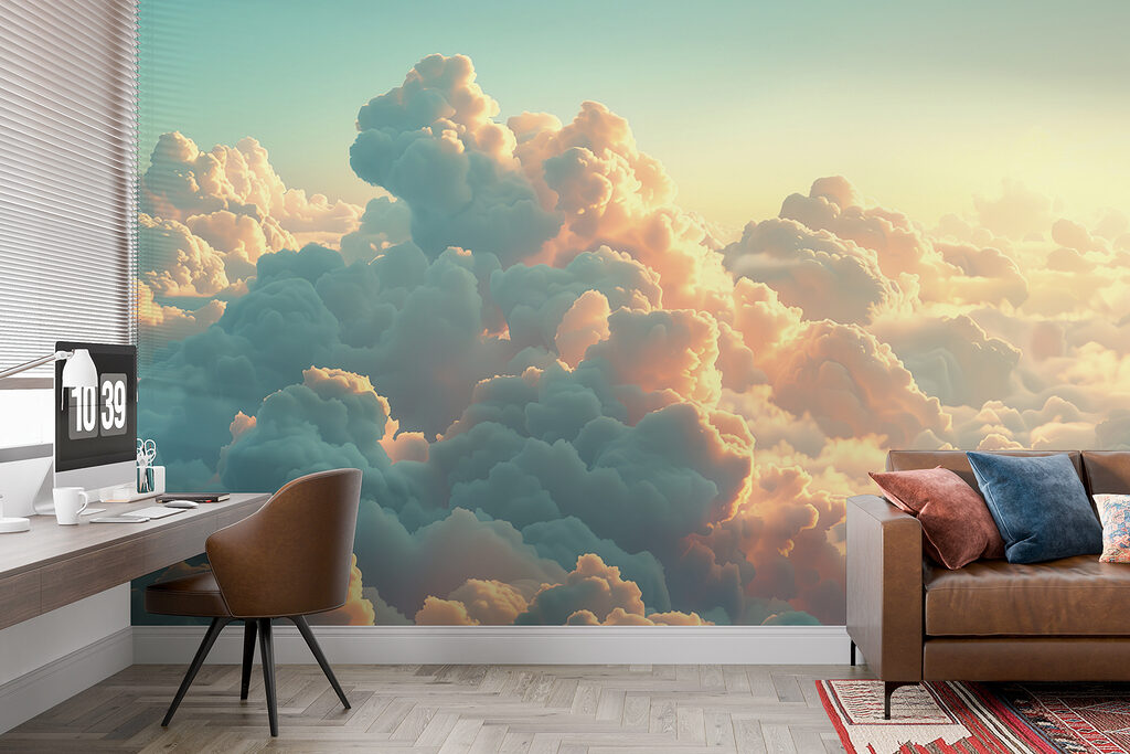 Nubes turquesa al atardecer — interior 5