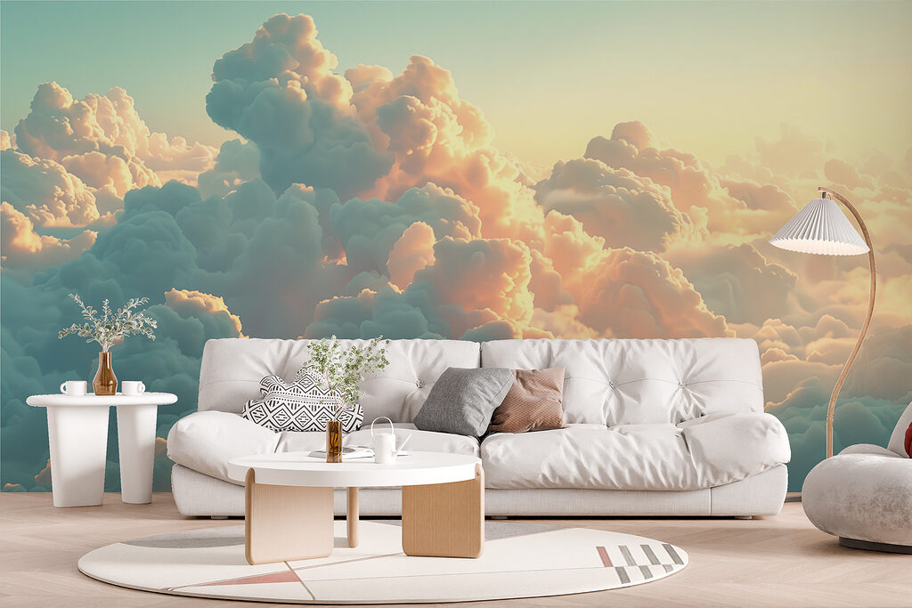 Nubes turquesa al atardecer — interior 6