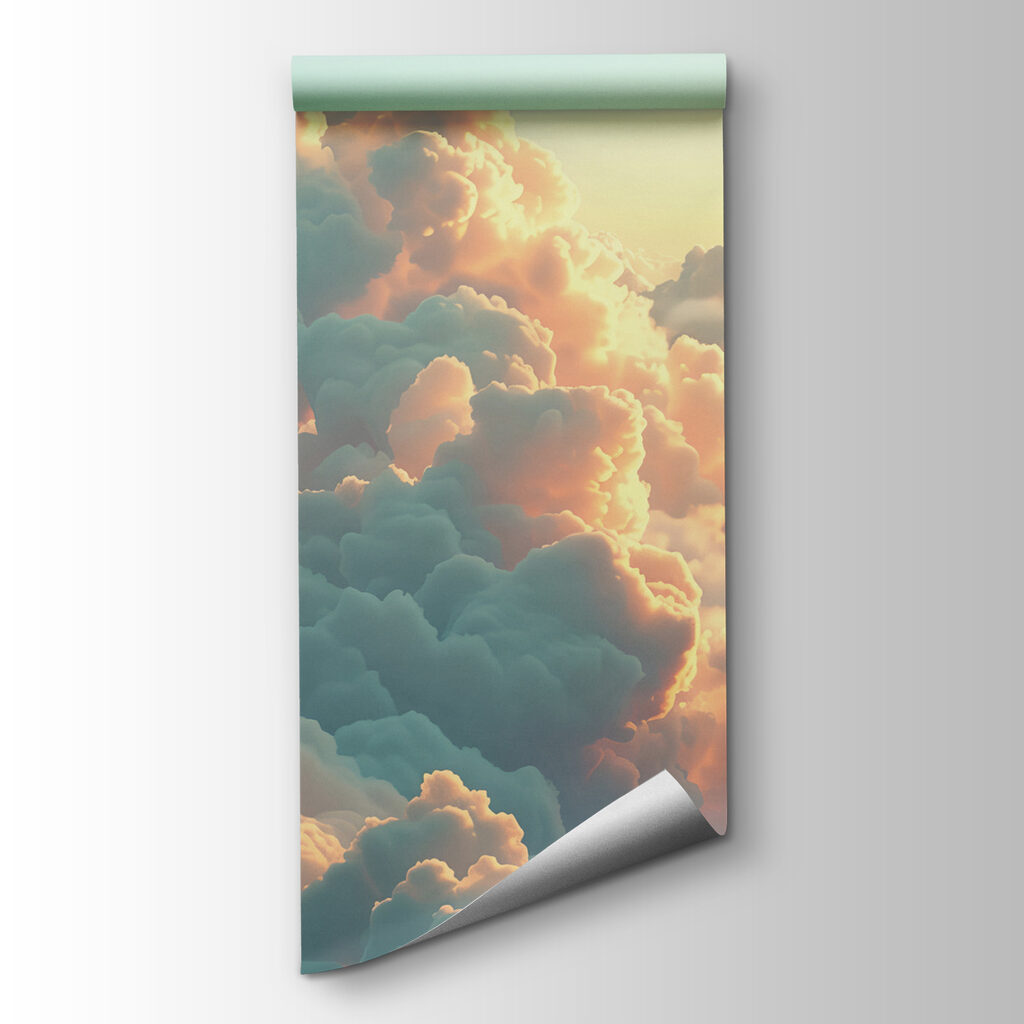 Nubes turquesa al atardecer — vista del producto