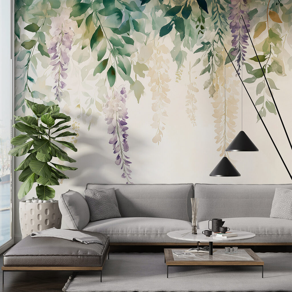 Ramas lilas colgantes — interior 3