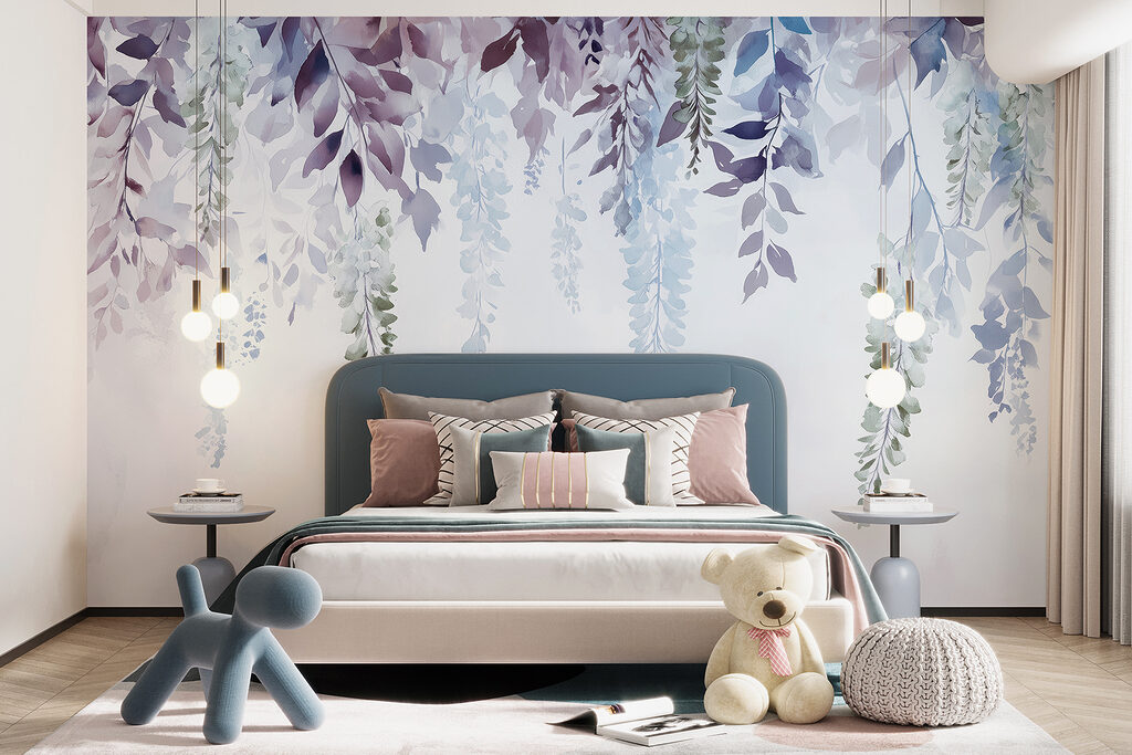 Ramas lilas colgantes — interior 3