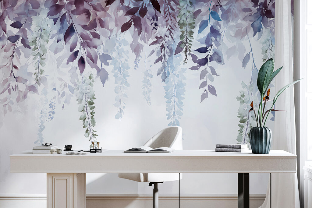 Ramas lilas colgantes — interior 4