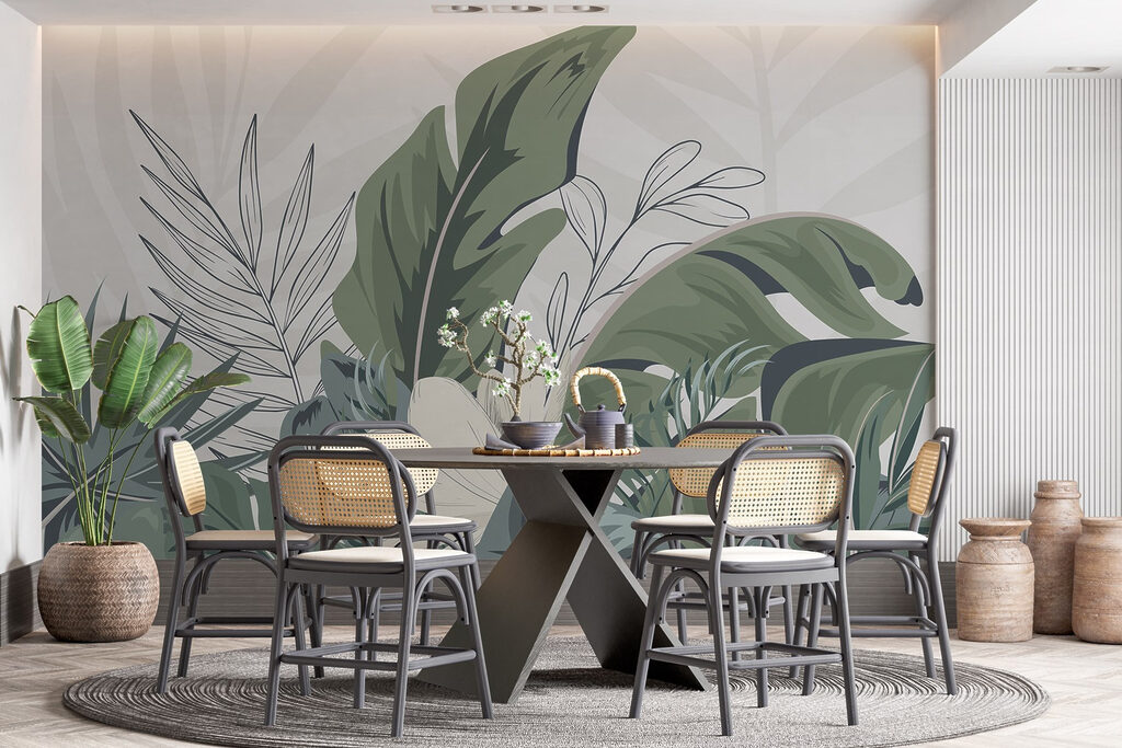 Hojas verdes, flor blanca — interior 4