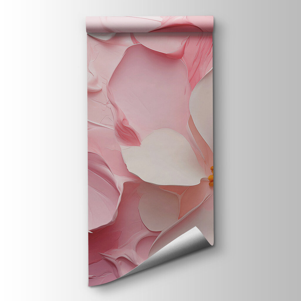 Flores en pliegues rosas — vista del producto
