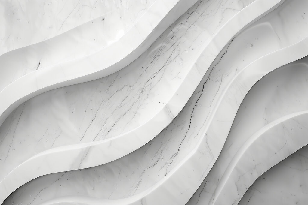 Olas blancas con vetas — diseño completo