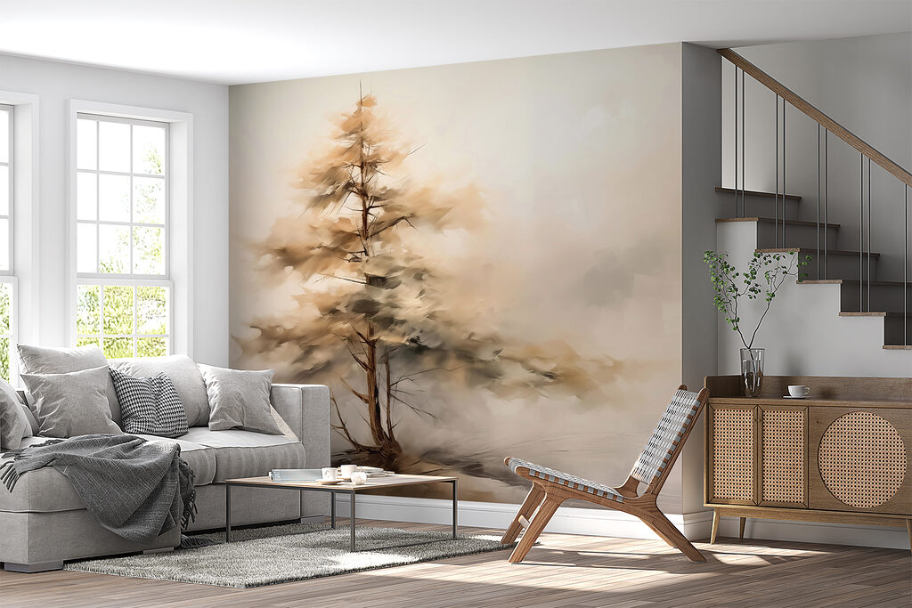 Árbol solitario entre brumas — interior 2