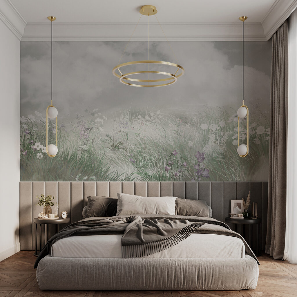 Pradera florida bajo nubes — interior 2