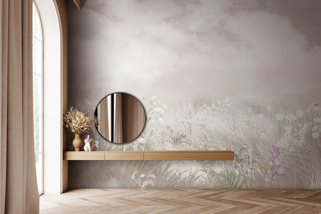 Pradera florida bajo nubes — interior 4