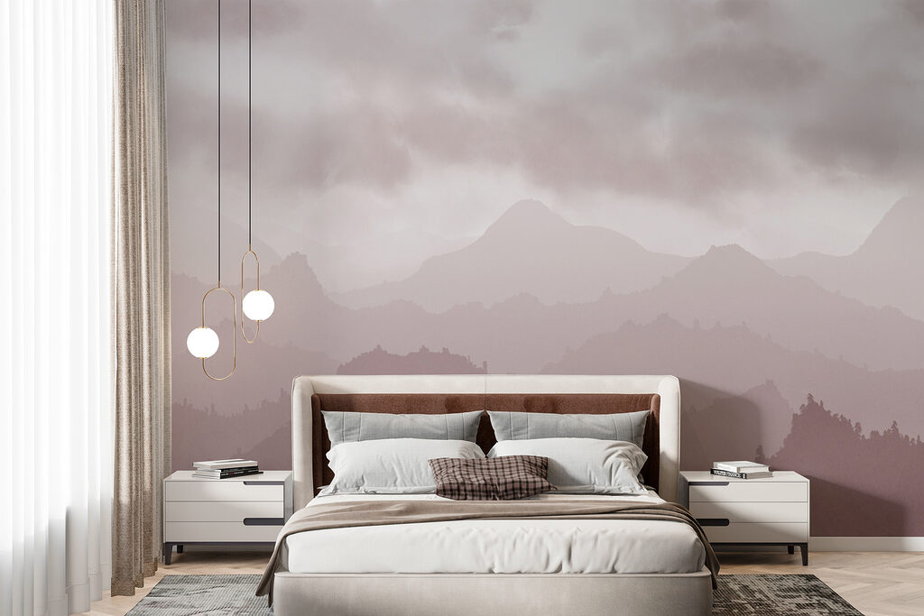 Montañas boscosas bajo nubes — interior 1