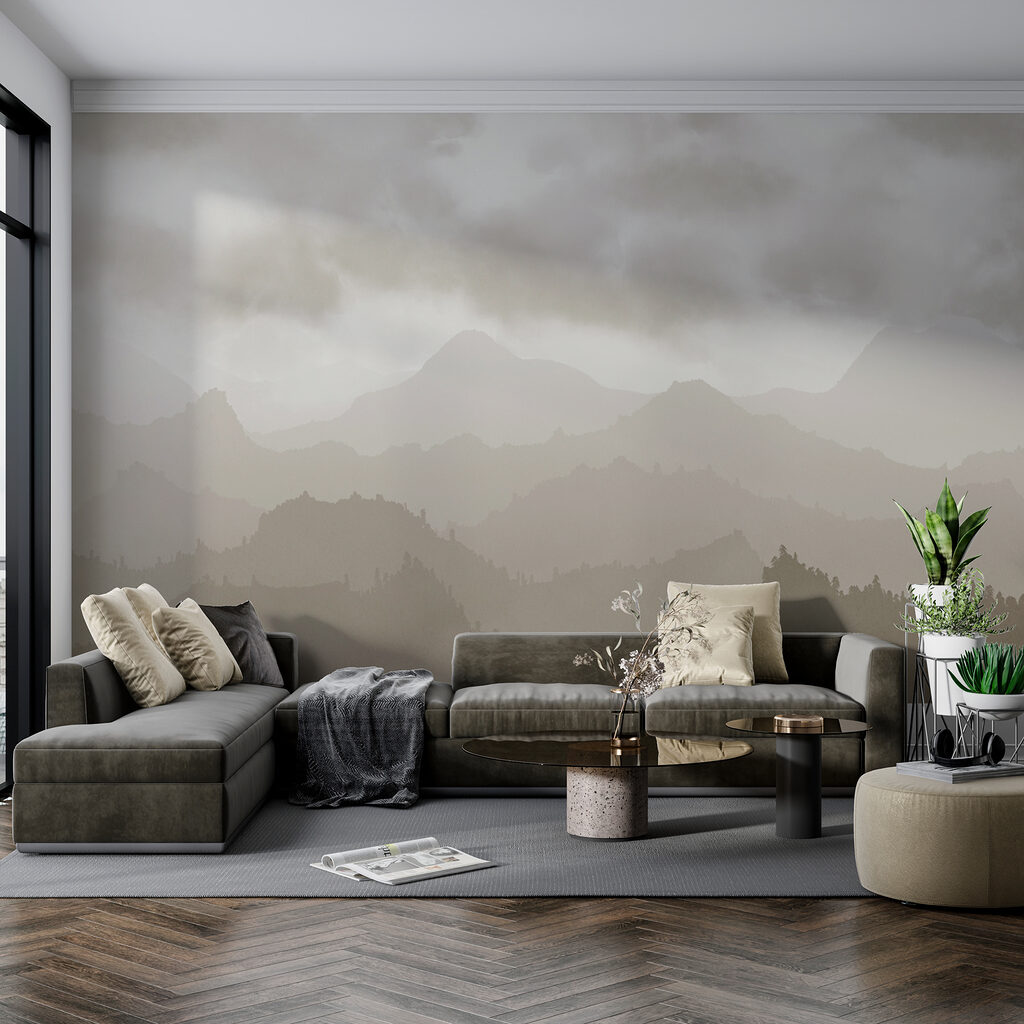 Montañas boscosas bajo nubes — interior 3