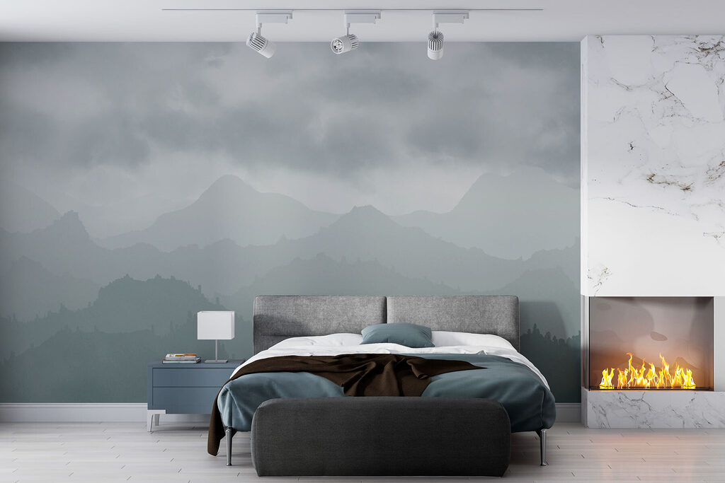 Montañas boscosas bajo nubes — interior 2