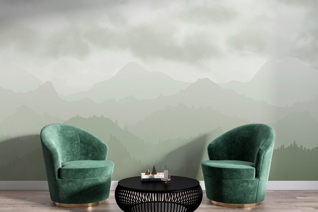 Montañas boscosas bajo nubes — interior 3