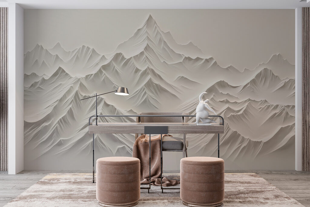 Montañas blancas con sombras — interior 2