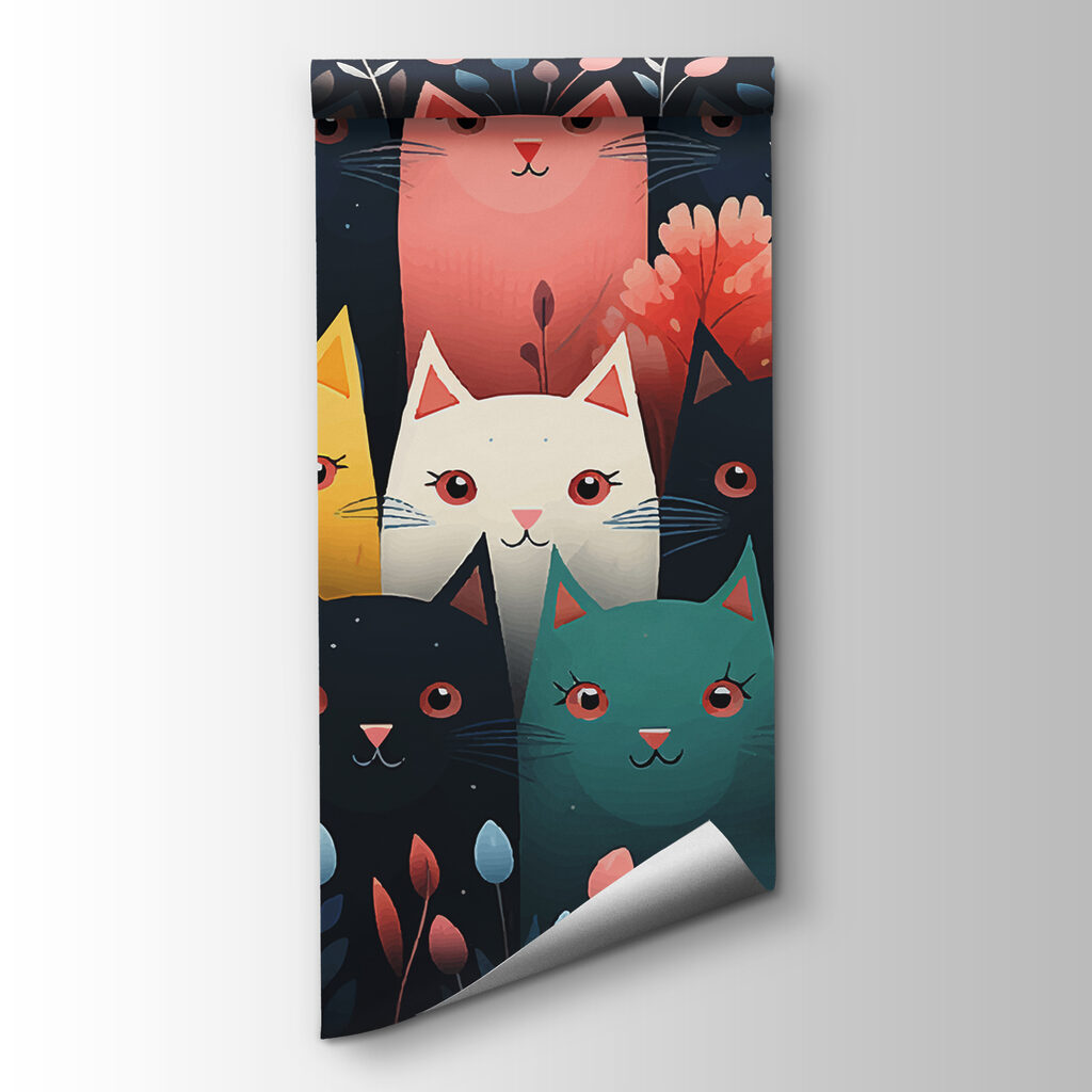 Gatos de colores — vista del producto