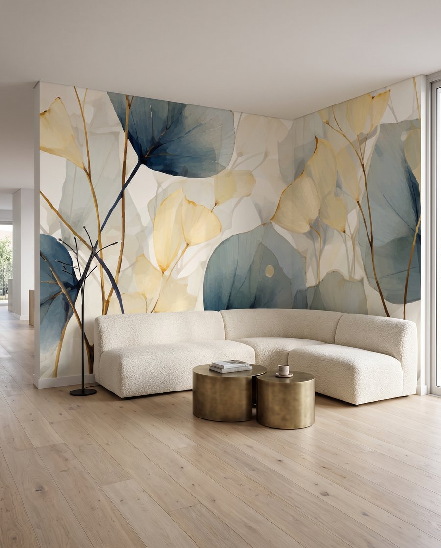 Hojas redondas sobre tallos — interior 4