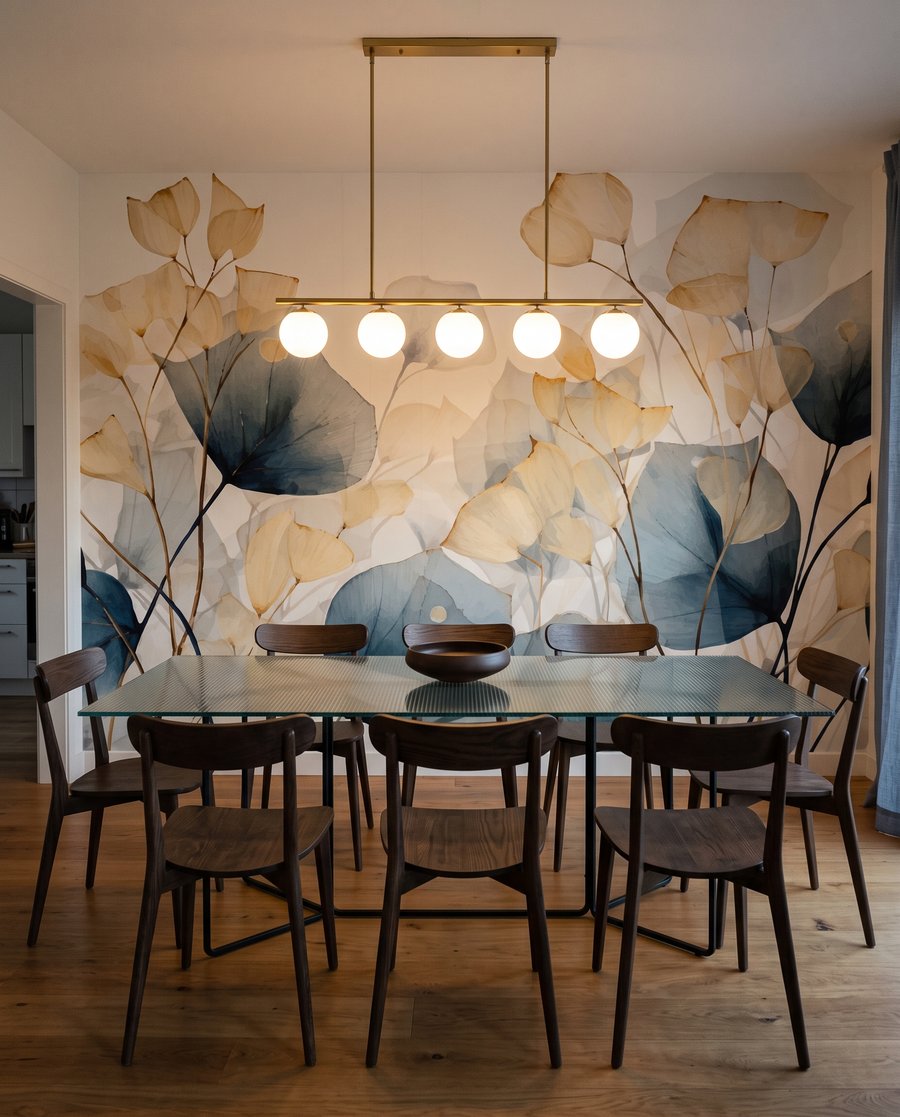 Hojas redondas sobre tallos — interior 9