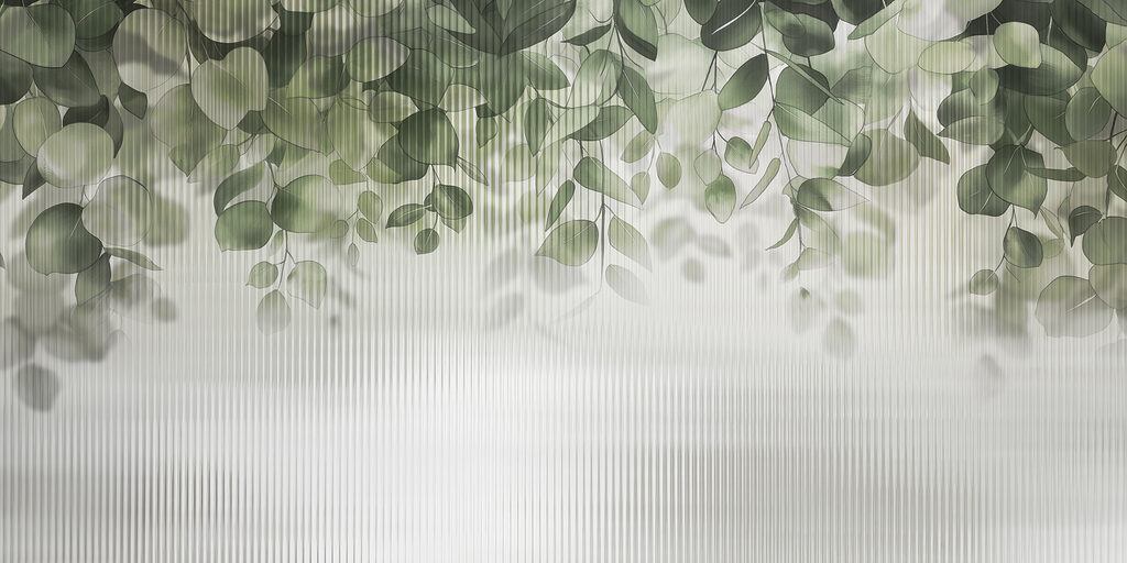 Hojas verdes que cuelgan — diseño completo