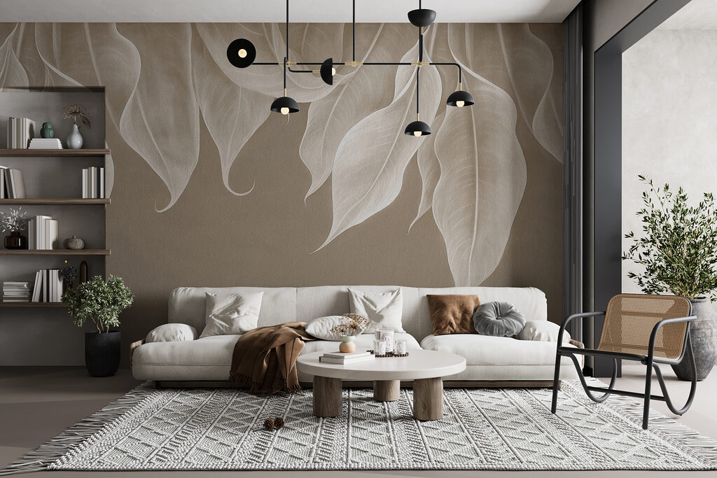 Hojas colgantes en curvas — interior 3