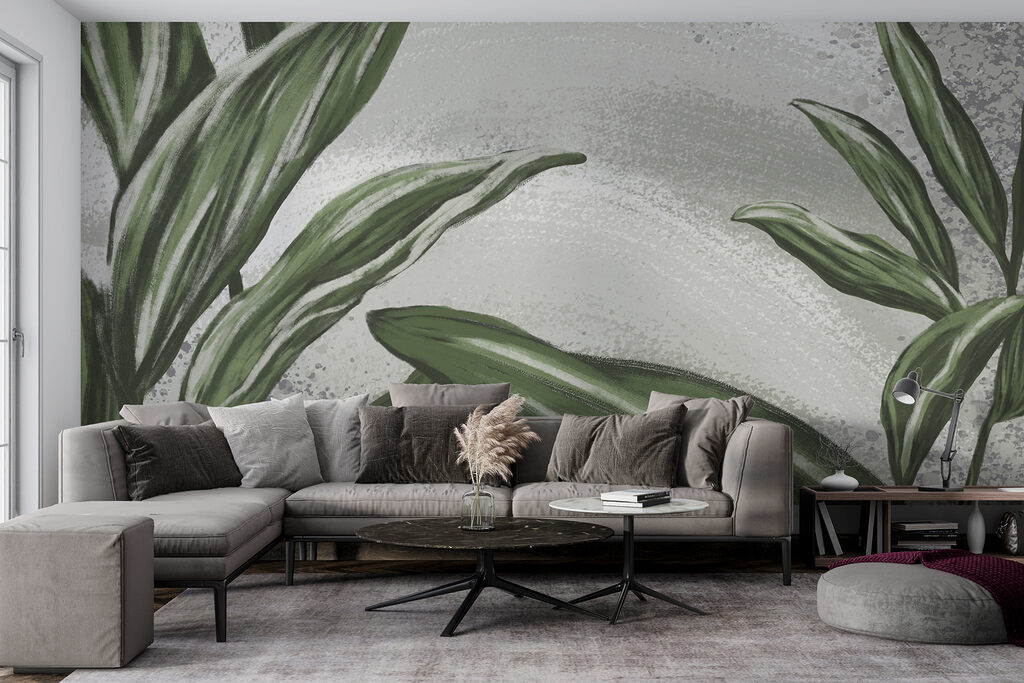 Hojas verdes, vetas claras — interior 3