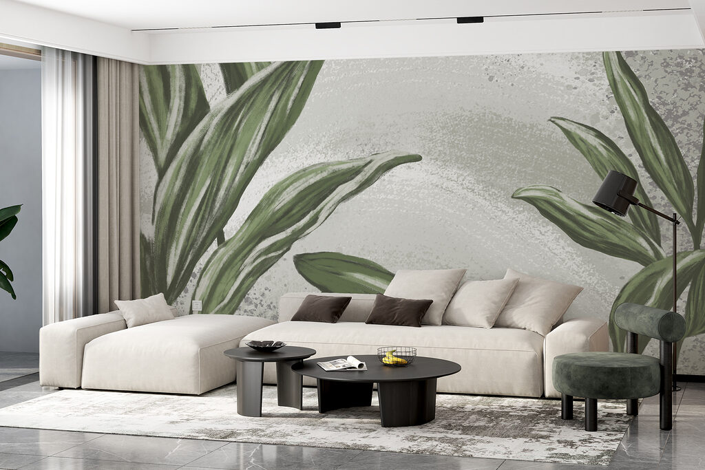 Hojas verdes, vetas claras — interior 4