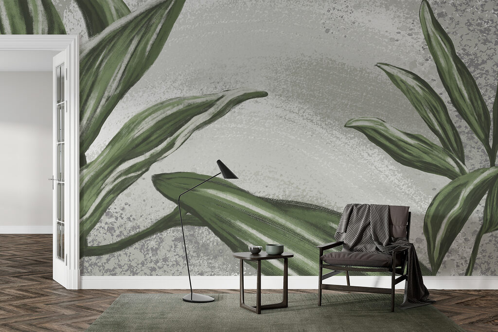 Hojas verdes, vetas claras — interior 5