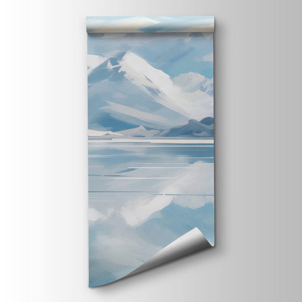 Montañas reflejadas en azul — vista del producto