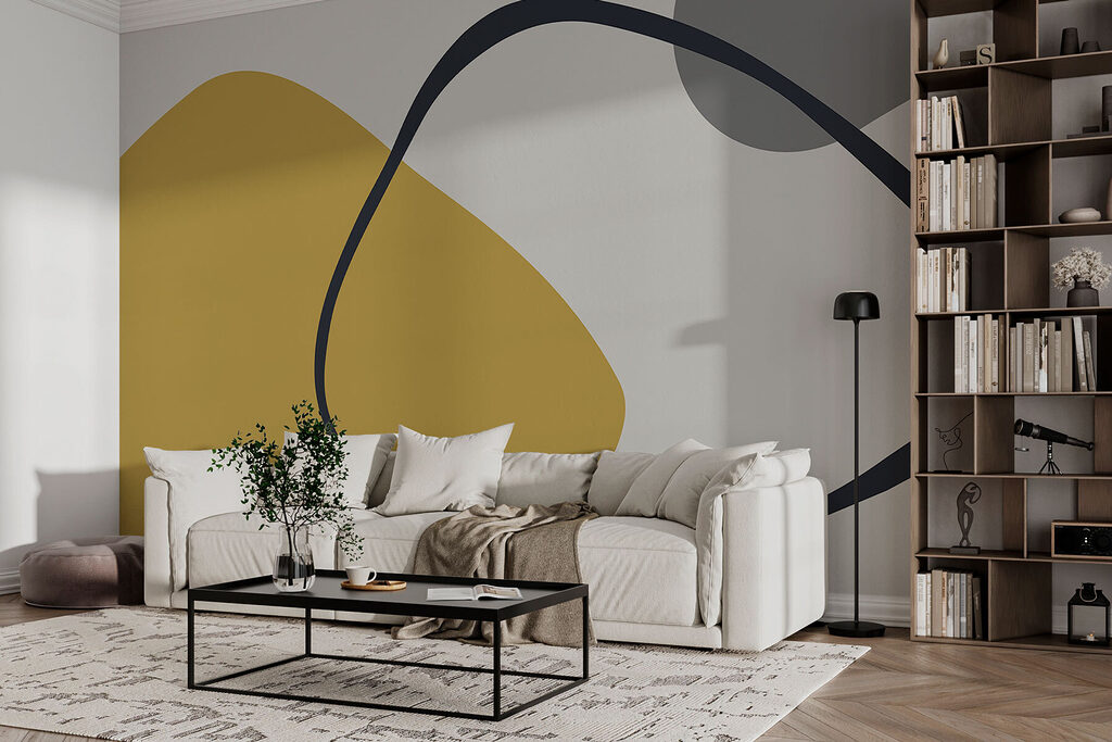 Lazo oscuro sobre color — interior 2