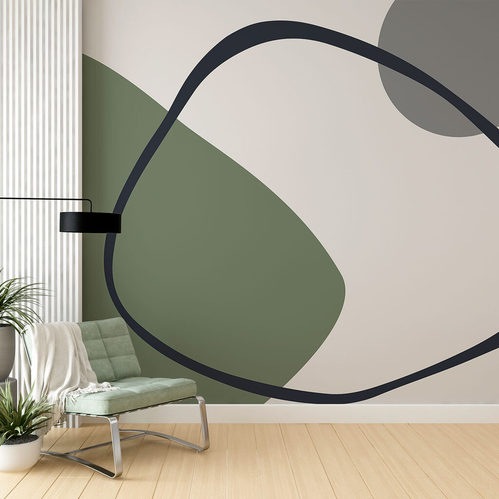 Lazo oscuro sobre color — interior 2