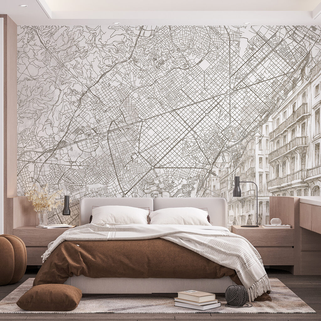 Mapa urbano con fachadas — interior 1