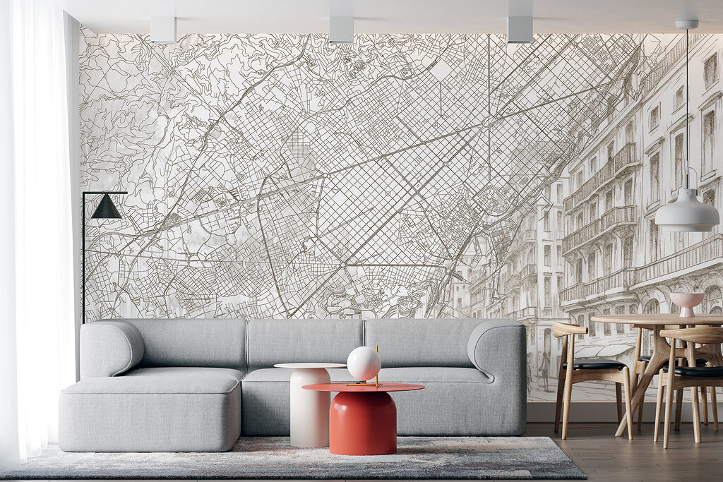 Mapa urbano con fachadas — interior 3