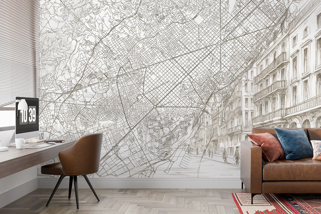 Mapa urbano con fachadas — interior 5