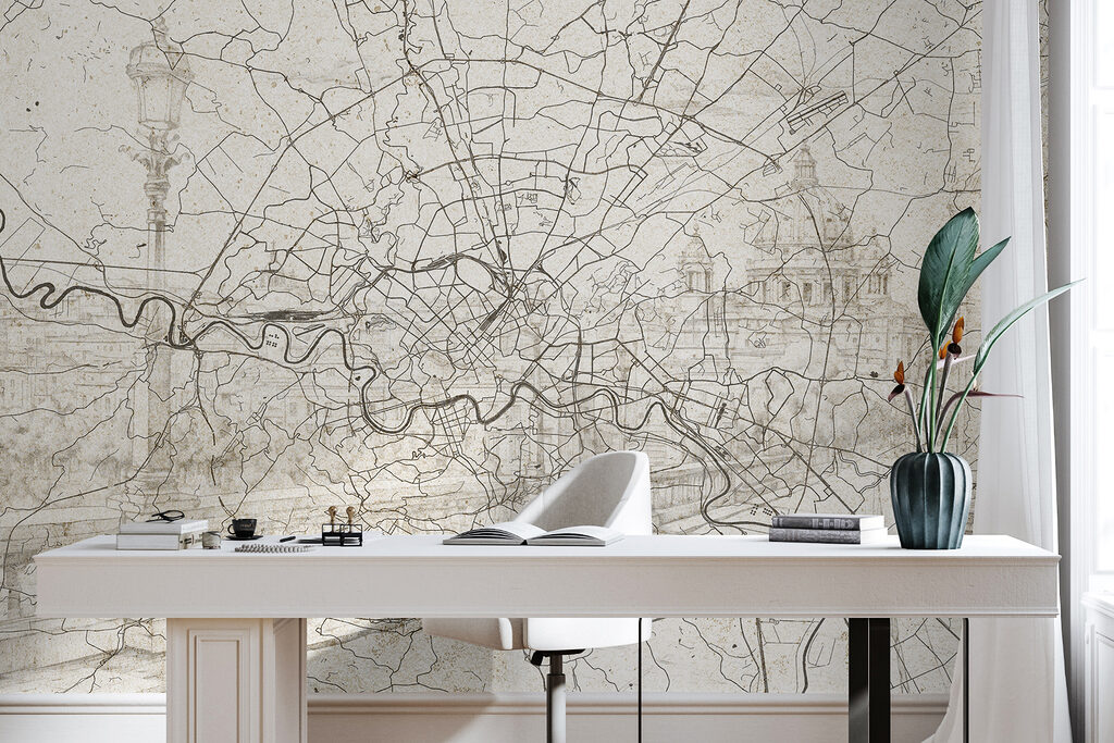 Mapa urbano con río — interior 4