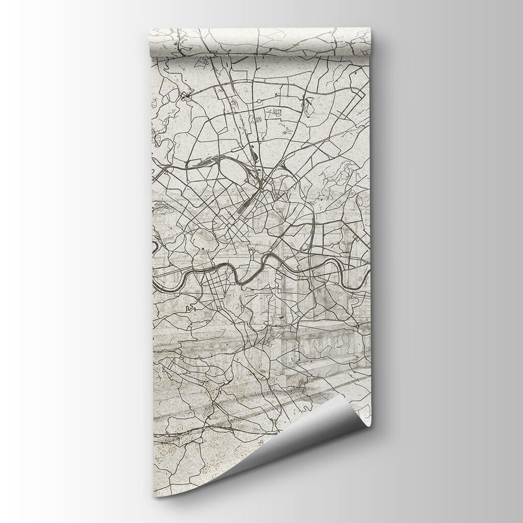 Mapa urbano con río — vista del producto