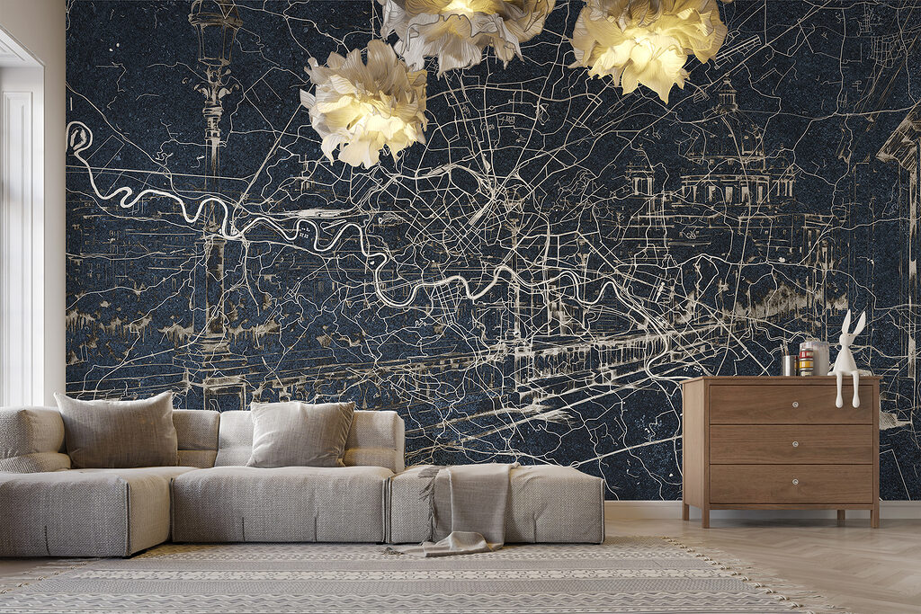 Mapa urbano con río — interior 2