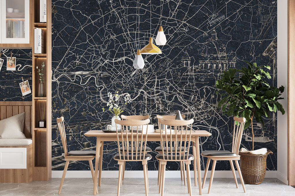 Mapa urbano con río — interior 4