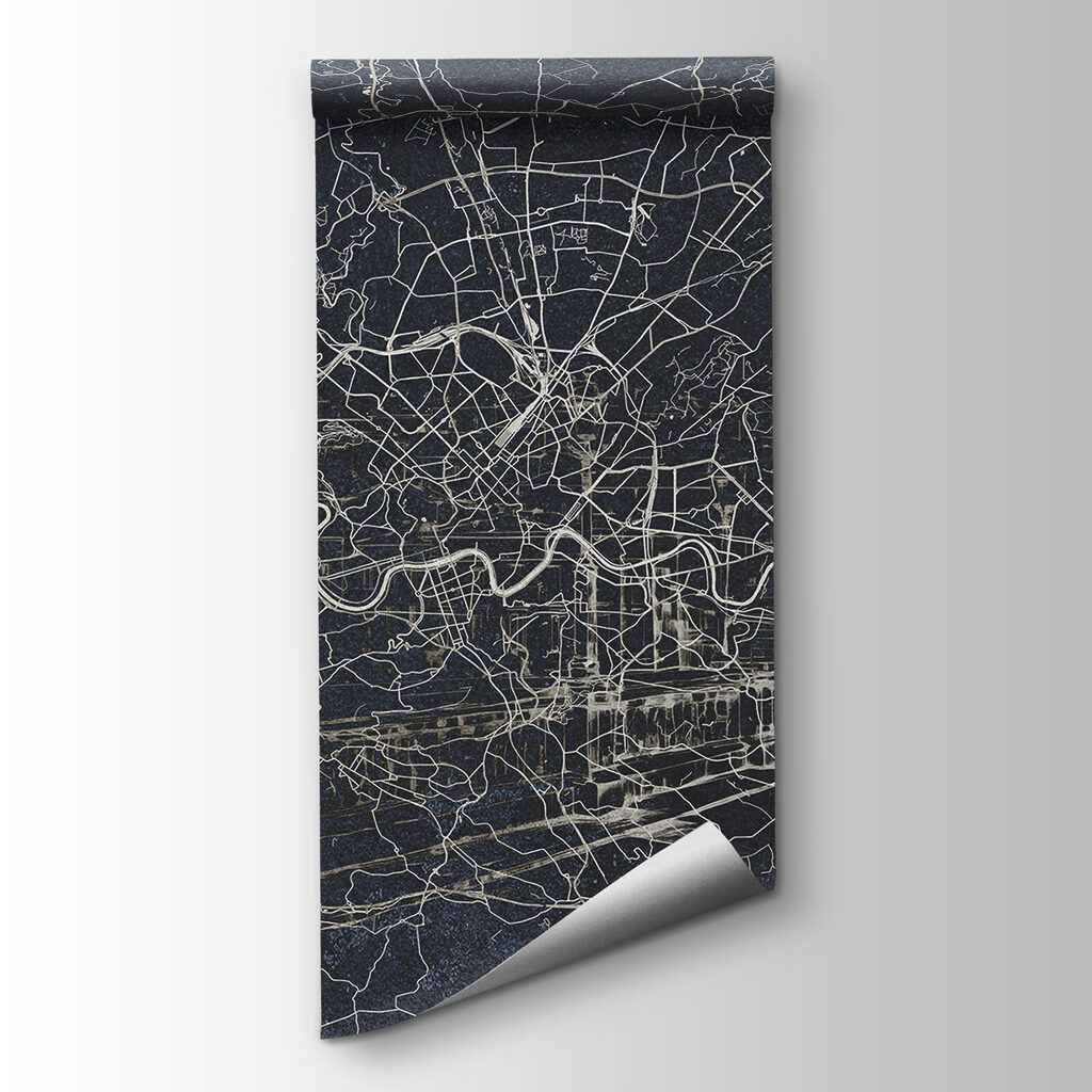 Mapa urbano con río — vista del producto