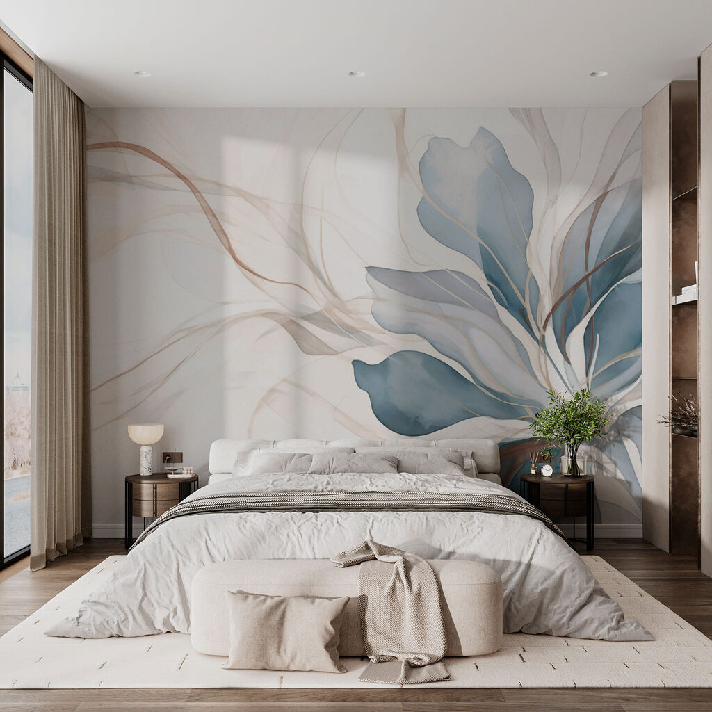 Hojas azules de perfil — interior 3
