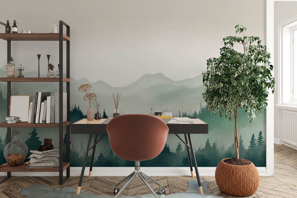 Colinas verdes de pinos — interior 3