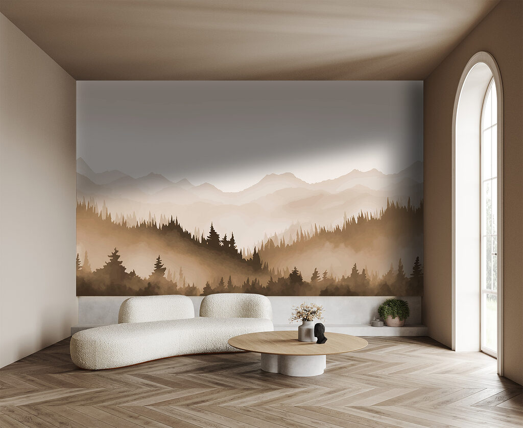 Colinas verdes de pinos — interior 2