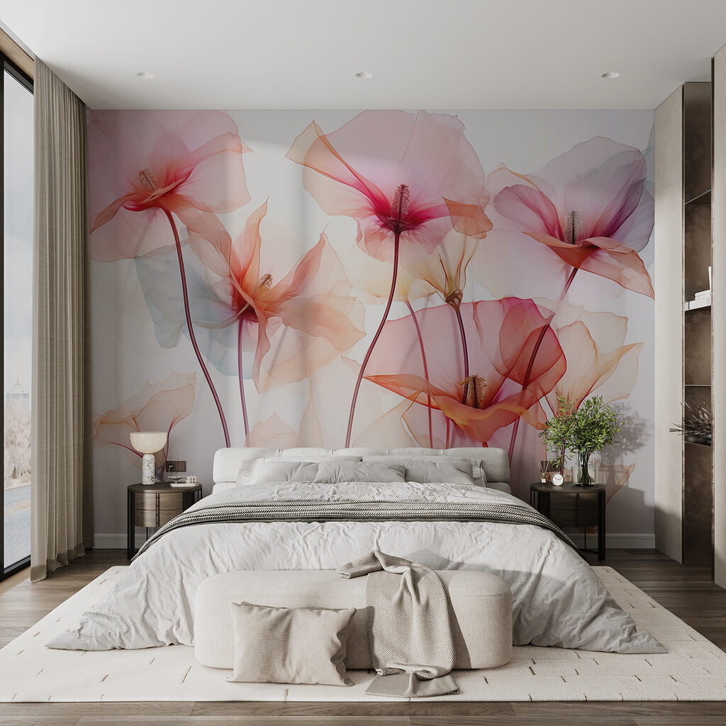 Cálices rosas, tallos finos — interior 1
