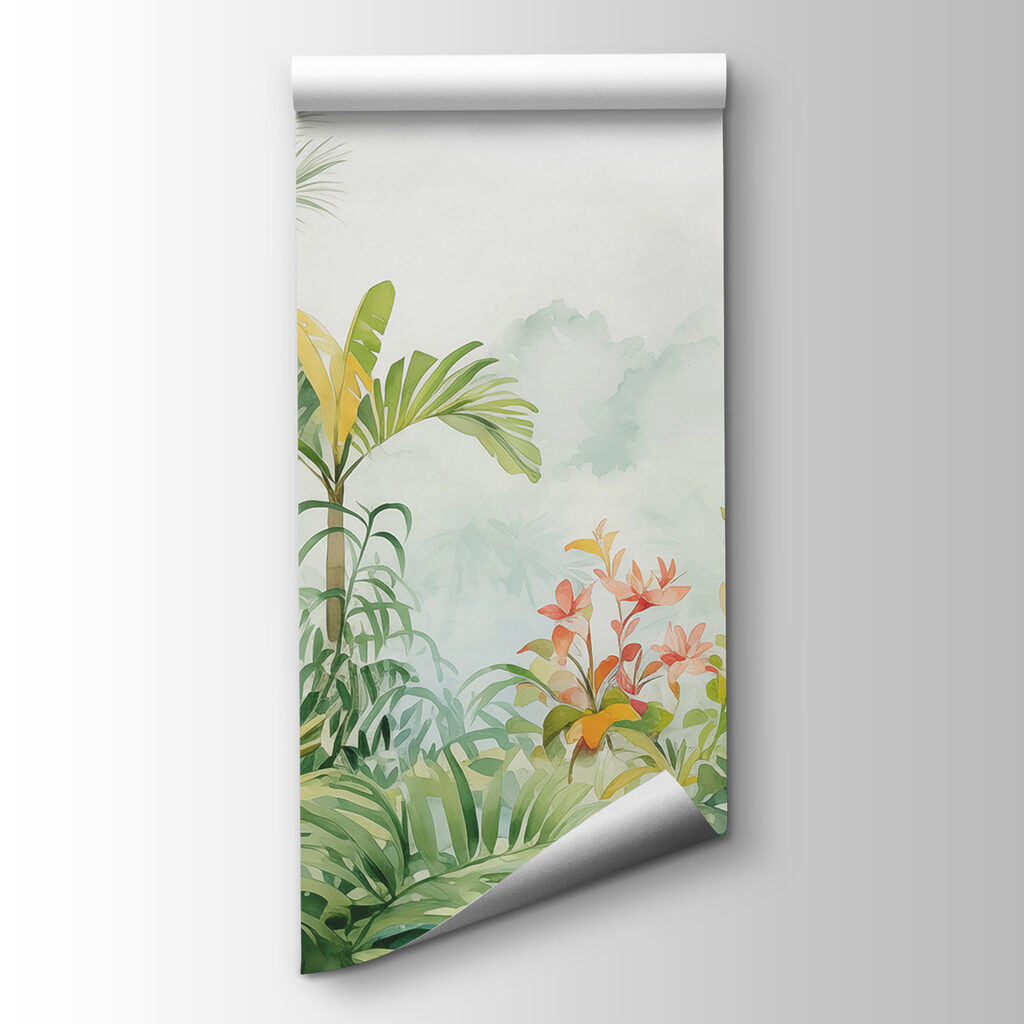 Jardín tropical en acuarela — vista del producto