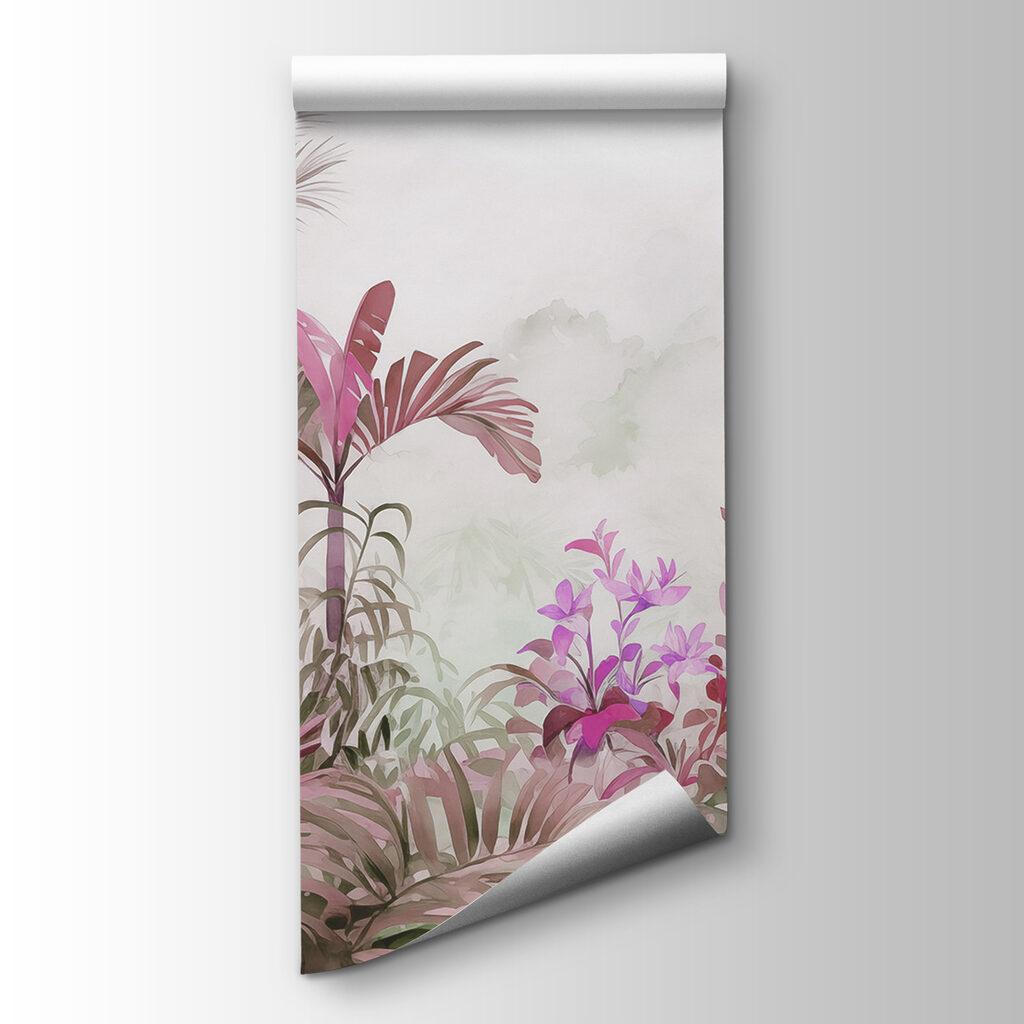 Jardín tropical en acuarela — vista del producto